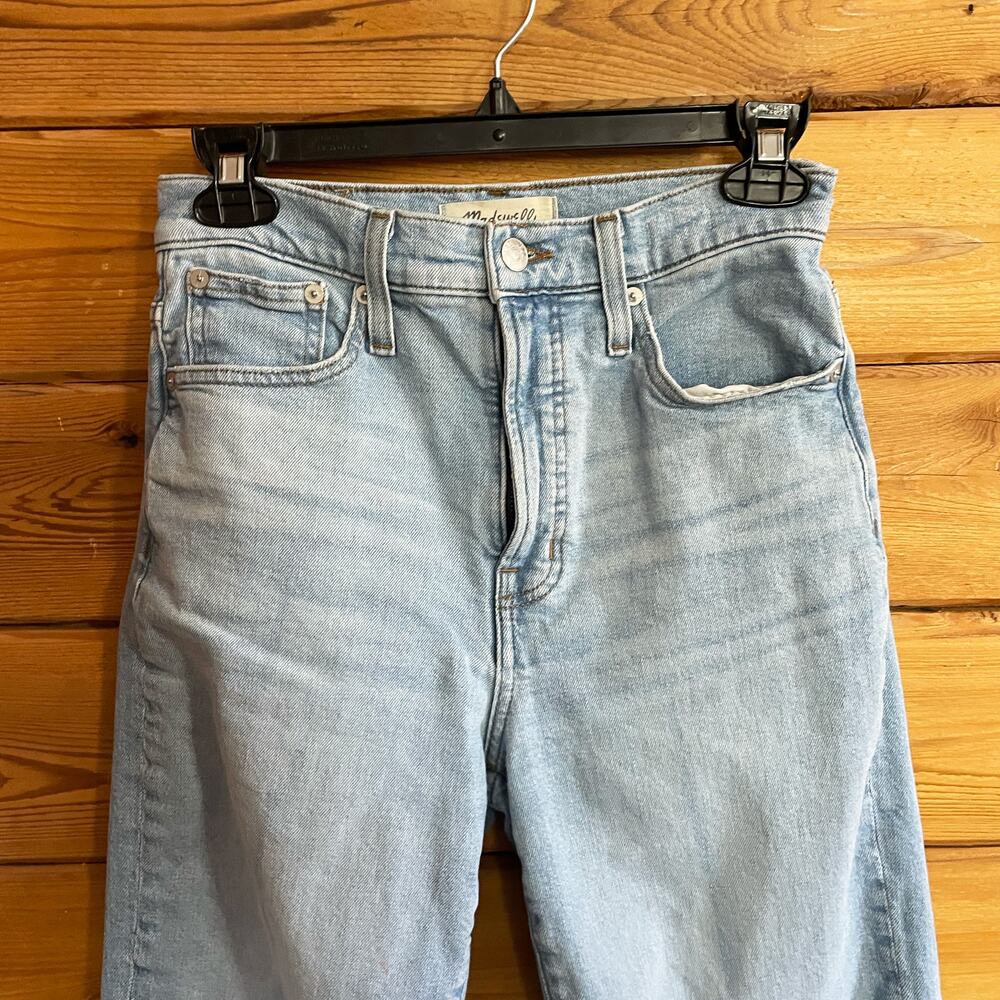 Madewell Perfect Vintage Straight Jean Light Wash Size 25 - Picture 4 of 7